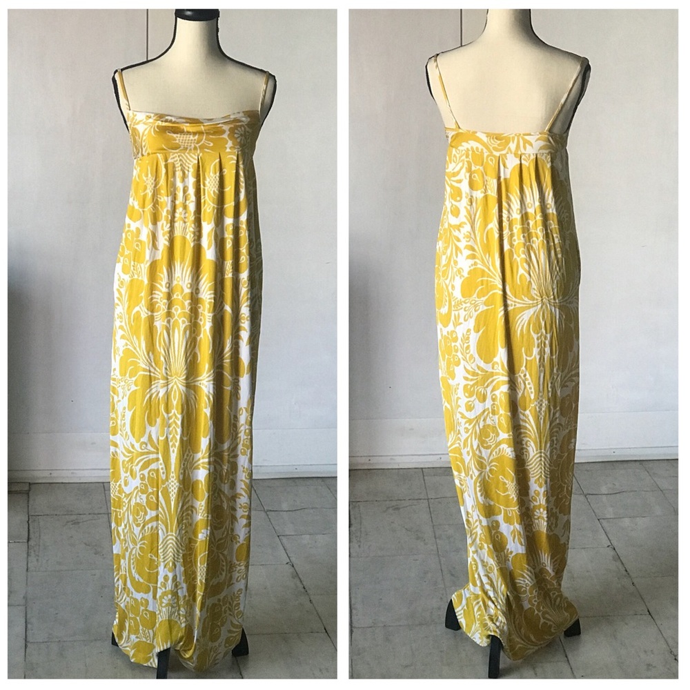 DVF Silk Jersey Floral Maxi Dress Size 4